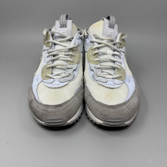 Nike Air Max 90 Futura Womens Size 8 White Gray Athletic Shoes Sneakers - Picture 5 of 9